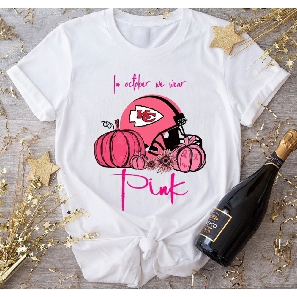 Kansas City Chiefs In October We Wear Breast Cancer Awareness Shirt